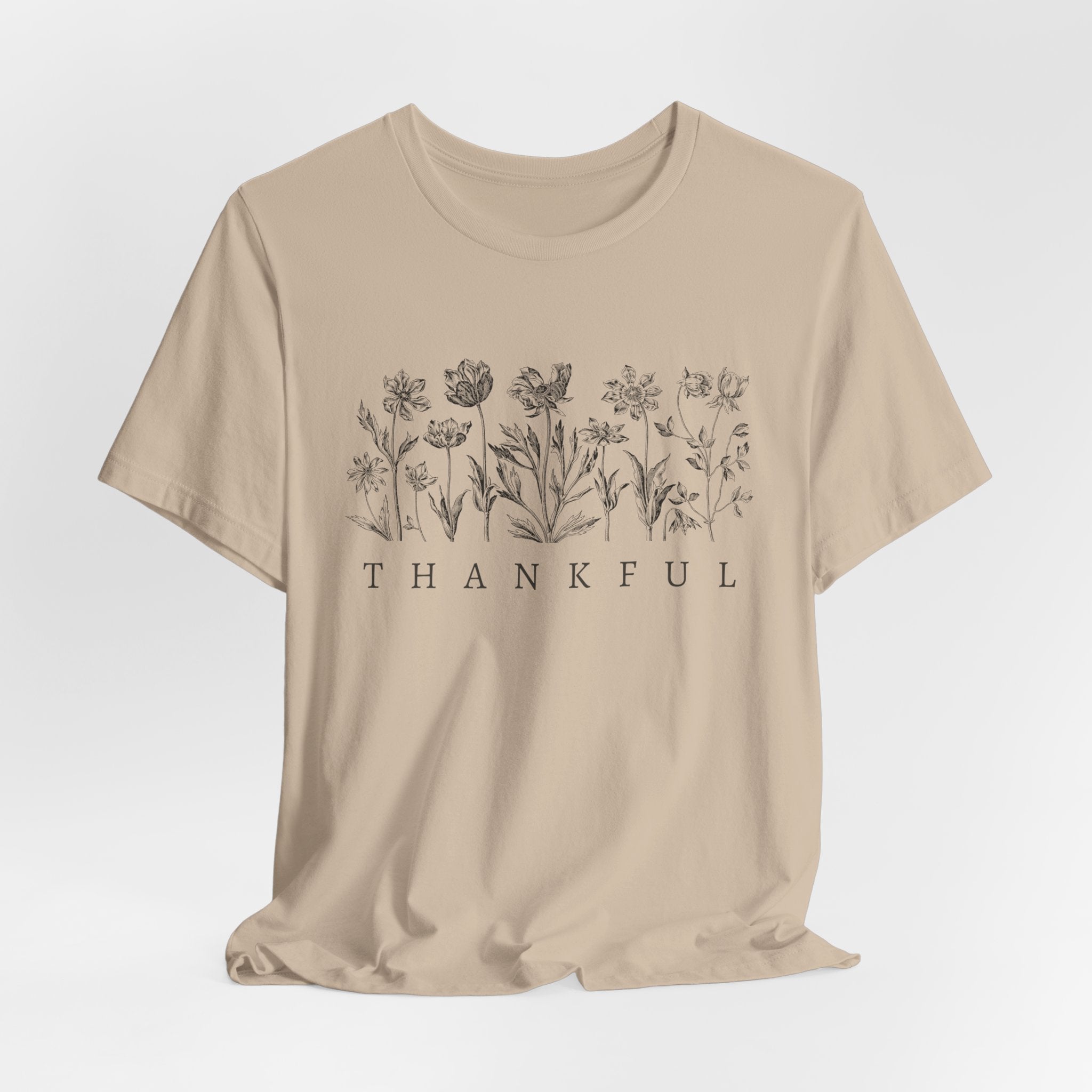 Thankful Faith Inspired Christian T Shirt for Christian Women